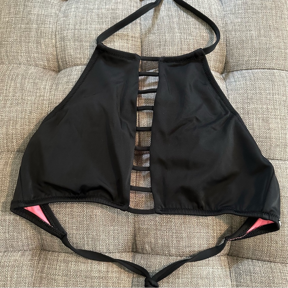 PINK Victoria's Secret Black Bikini Top